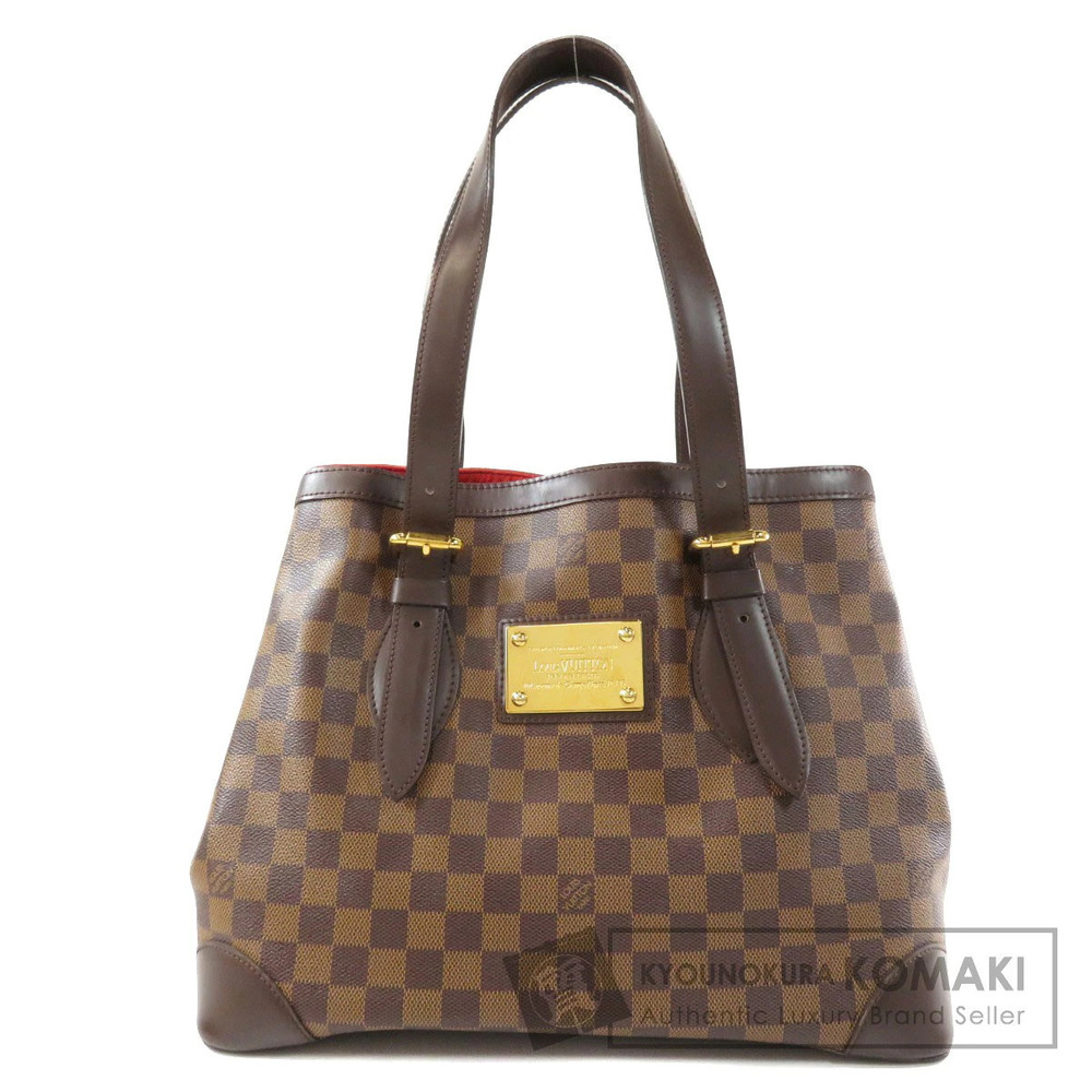 Louis Vuitton Hampstead Bag Ebene Damier Canvas Tote Brown - Picture 2 of 11
